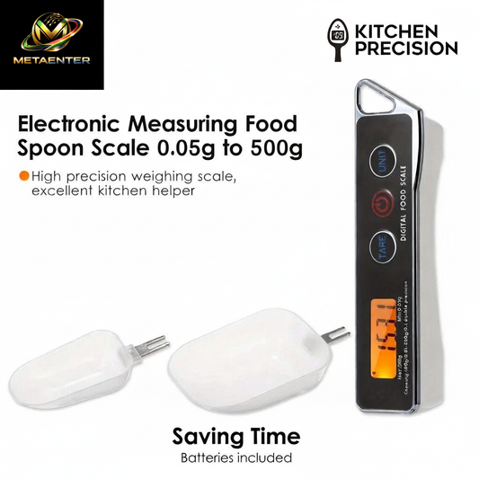 Electronic Measuring Food Spoon Scale with Transparent MetaEnter Logo