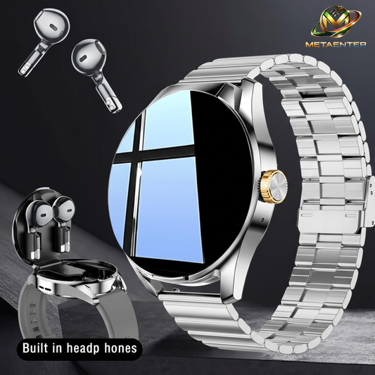 Premium Smartwatch with Built-in Earbuds